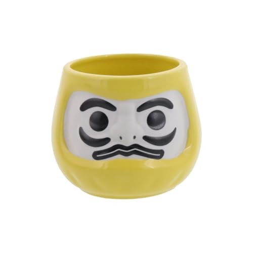 Mesa Este 44-136-03 Daruma taza de té amarillo 6,7 fl oz (195 cc) porcelana - Imagen 1 de 5