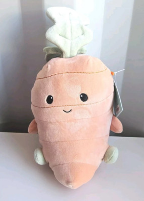 Hug Me Carrot Plush Vegetable Orange Veggie Plush Toy Easter Spring Gift 12'' 4
