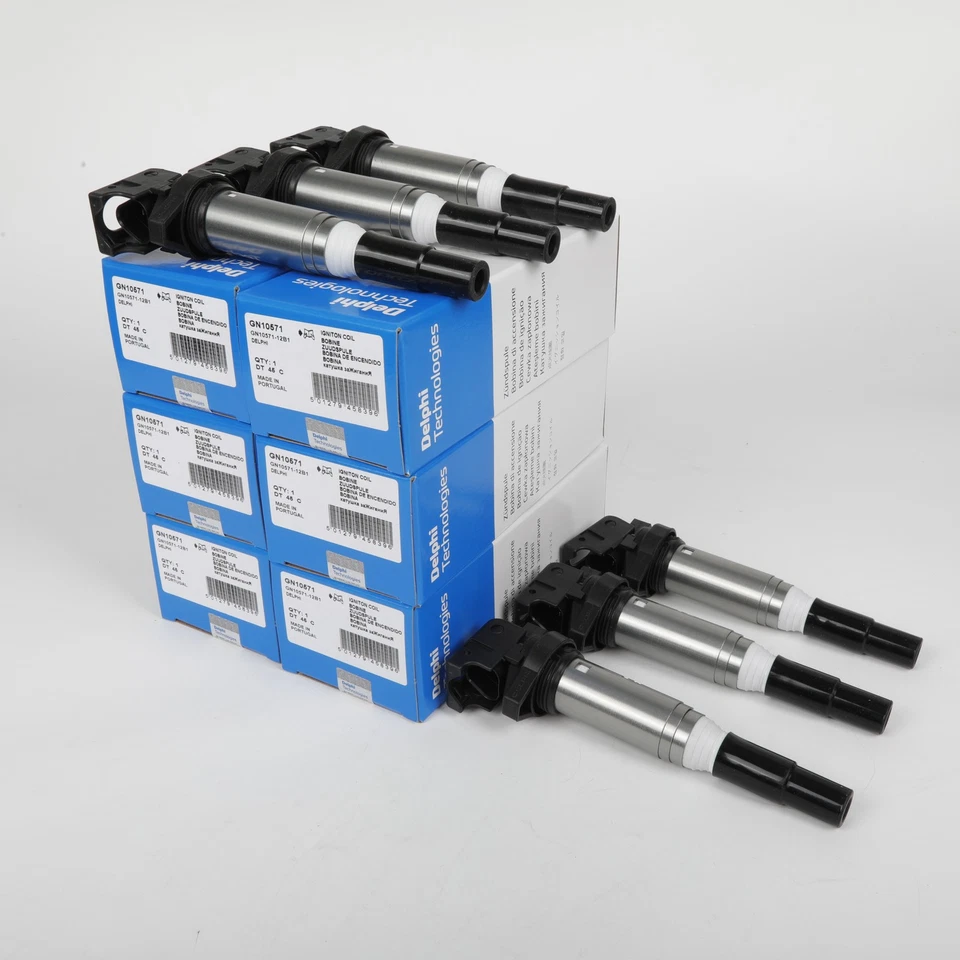 6PCS 0221504470 OEM Ignition Coils For Bosch BMW 325i 328i 335 525 528 530 535 Foto 2 de 4