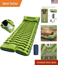 Advanced Ultralight Camping Mattress - Comfortable 400lbs Capacity, Easy Inflate
