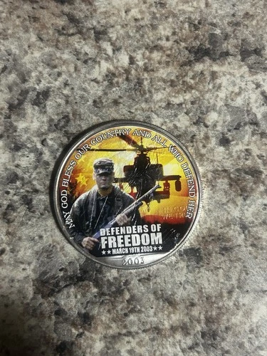 2003 U.S. Silver Eagle Coin 1 0z .999 Fine Silver Defenders of Freedom Coin