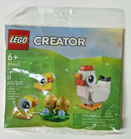 Lego Easter Lot of 4 - 30579, 30643, 30668, 40237 - Chicks, Eggs, Hunt, Easter