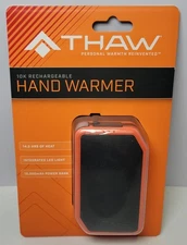 THAW 10k Rechargable Hand Warmer + 10,000 mAh Power Bank + Integrated LED Light