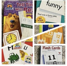 Educational Flash Cards Lot of 6 Kids Early Learning Packs