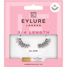 3 x packs Natural Eyelashes (3/4 Length) No. 008 And No Trim