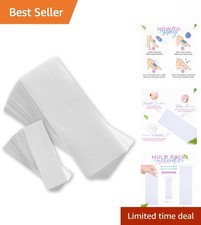 100 Hypoallergenic Non-Woven Wax Strips for Smooth Facial  Body Hair Removal