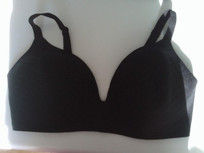 Brandneu ohne Etikett F&F rosa BH ohne Bügel UK 40 E Euro 90E Frankreich 105E USA 40DD schwarz