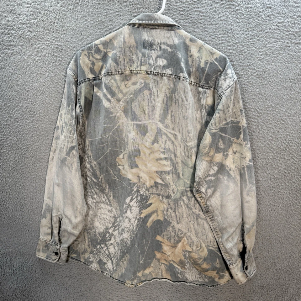 Cabelas Shirt Adult Large Camouflage Grunge Skater Thrasher Faded Y2K Mens Camo - Image 2 of 4
