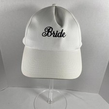 Bride White Black Embroidered Wedding Bachelorette Adjustable Baseball Hat