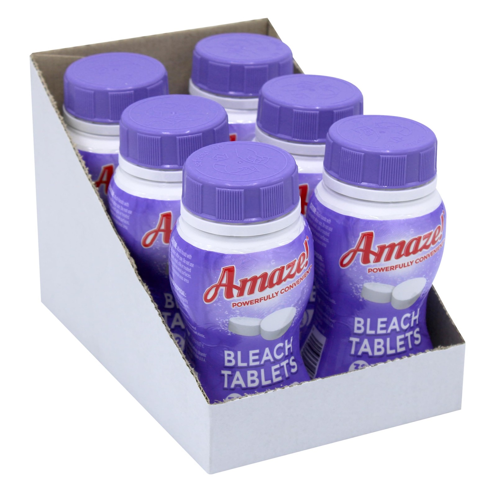 AMAZE Ultra Concentrated Bleach Tablets 6 Lavender Scent Laundry Toilet Home Cle
