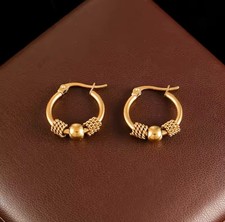 Gold Hoop Earrings Women Stylish Elegant Statment Trendy Fashion Luxury