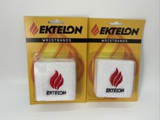 Two Pair Ektelon Racquetball Wristband White 6E509125ST