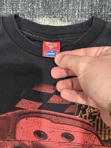 Circa 2007 Disney Pixar Cars Supercharged Piston Cup Shirt Youth Small/Med - Picture 2 of 4