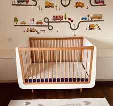 SnuzKot Skandi Cot Bed for Toddlers with Mattress