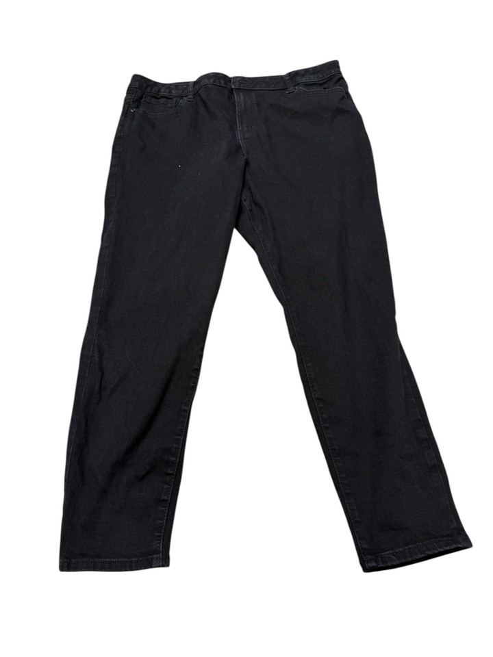 Target Womens Size 20 Black Skinny Crop Jeans Good Condition