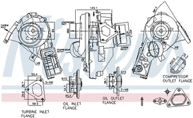 NISSENS Turbolader mit Dichtungen für MERCEDES-BENZ C-Klasse E-Klasse CLK 
