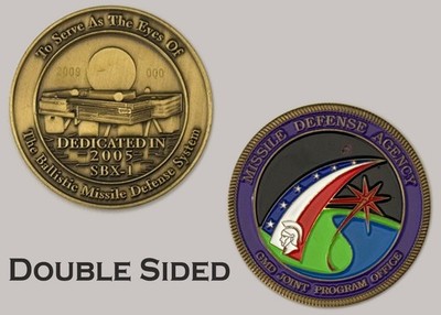 Missile Defense Agency SBX-1 2005 Challenge Coin Ballistic Missile System  J#1