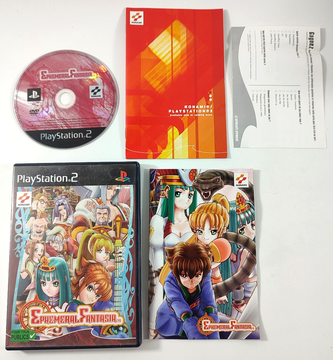 Jeu Playstation 2 PS2 VF  Ephemeral Fantasia  Complet  Envoi rapide et suivi