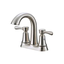 Oakbrook Verona Bathroom Sink Faucet Two Handle Brushed Nickel