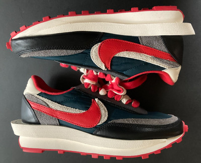 Nike LDWaffle x sacai x UNDERCOVER Midnight Blue/Red Women's Size 6.5 Sneaker
