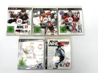 NHL PS3 Spiele-Sammlung | NHL 11, 13, 14, 15 + NHL 2K7 | Eishockey Konvolut
