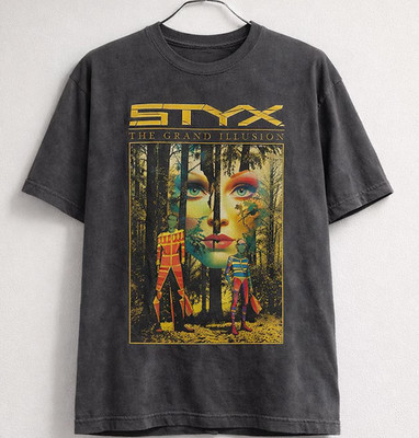 Vintage Styx Concert Tee   Retro Rock Band Graphic T-Shirt VK10233