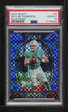 2022 Panini Select Concourse Blue Prizm /199 Skylar Thompson PSA 10 GEM MT 17ht