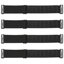 4 PCS Wig Strap to Secure, Adjustable No Slip Wigs Band 24 cm x 1.9 cm, Black