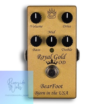 BearFoot FX Royal Gold OD Overdrive Effektpedal für Gitarre