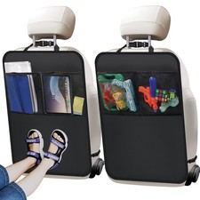 2 Pack Kick Mat Backseat Protector,Back Seat Cover for Kids,Car Seat Back Pro...