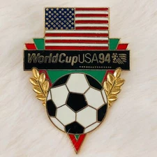 Vtg 1994 World Cup Soccer Team USA 94 Souvenir Enamel Lapel Pin by Peter David
