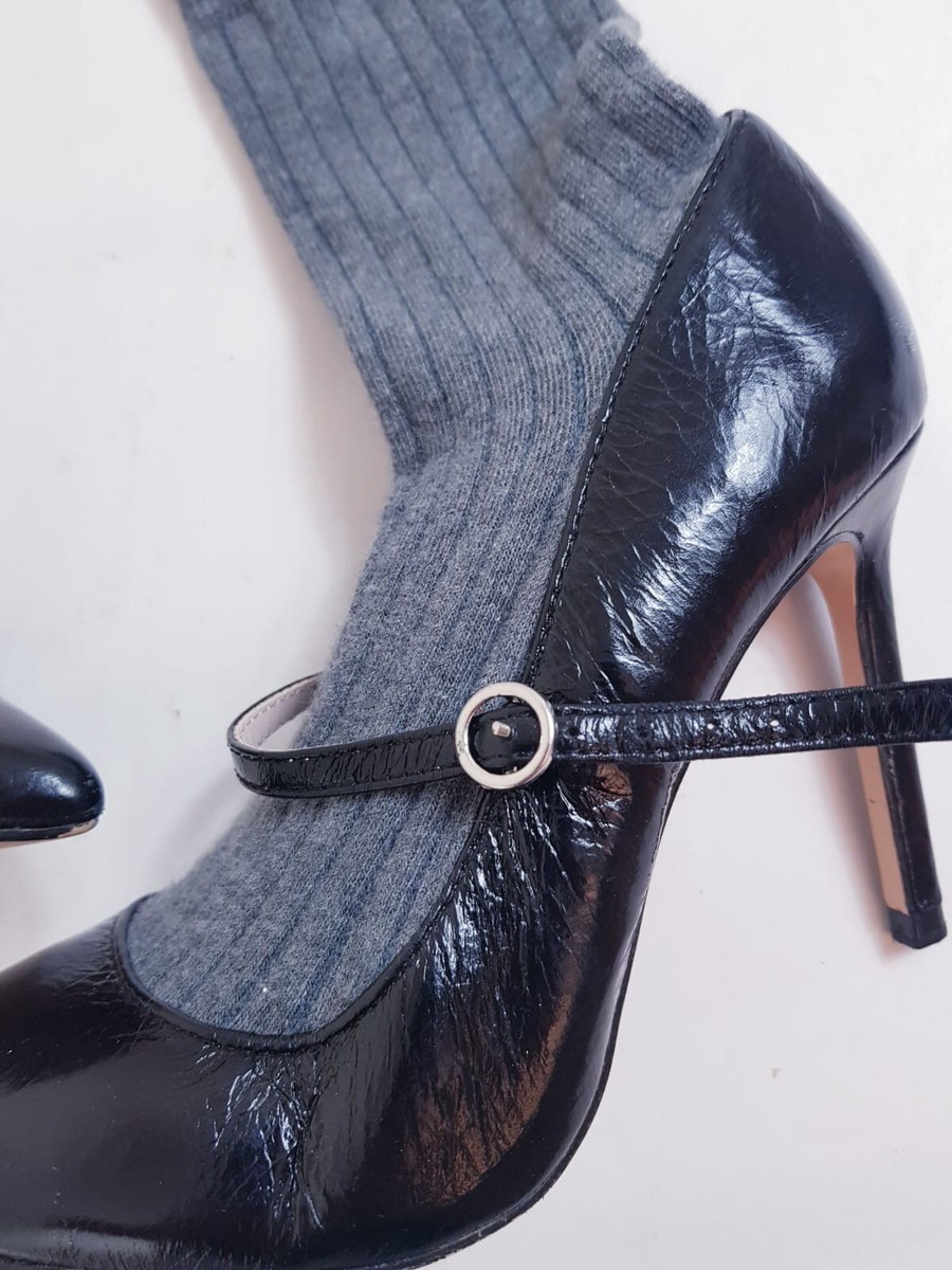 Zara Womens Ladies Black Court Heels suck Shoes Size 3UK/36EUR