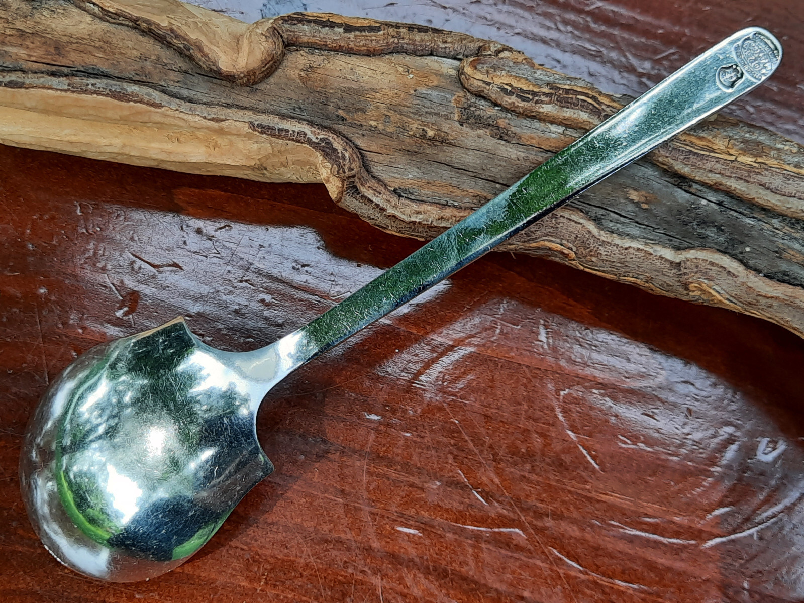 Sterling Silver Mexican Gerardo Lopez Taxco Serving Spoon no Monogram