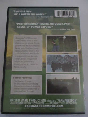 Farmageddon The Unseen War On American Family Farms DVD 2011 Documentary - Picture 2 of 2