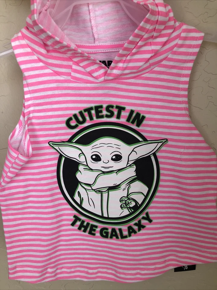 TANQUE CON CAPUCHA STAR WARS THE MANDALORIAN BABY YODA para niños pequeños TOTALMENTE NUEVO Foto 3 de 4