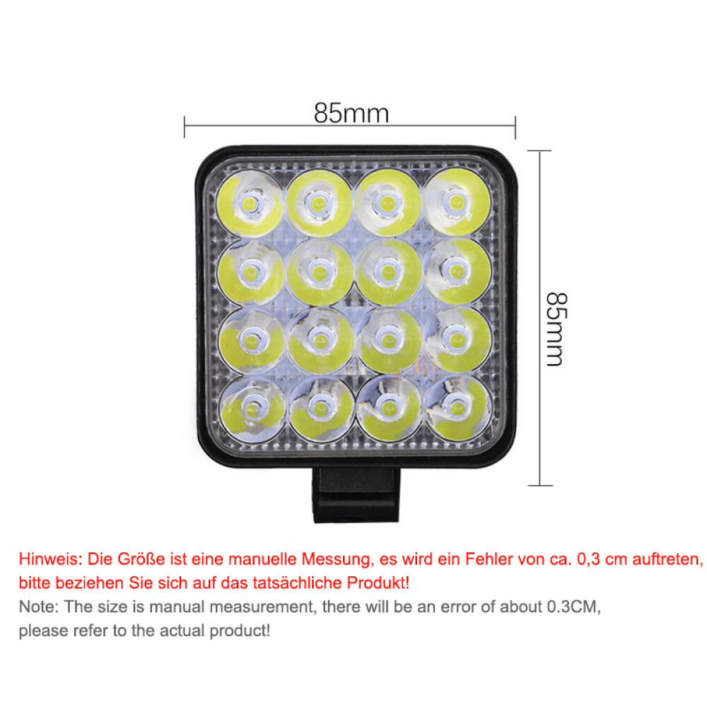 2x LED Nebelscheinwerfer 12V - Superhelle Zusatzbeleuchtung Für LKW, ATV, Motorrad