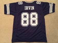 UNSIGNED CUSTOM Sewn Stitched Michael Irvin Blue Jersey - M, L, XL, 2XL, 3XL
