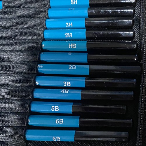 Norberg & Linden Zeichenset Bleistifte Mischstäbchen mit Etui - Bild 6 von 9