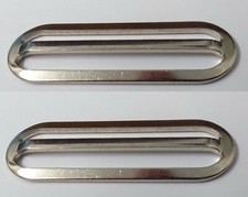 Genuine British Military Chrome Stable & Parade Belt Slider Adjuster X2 STD132