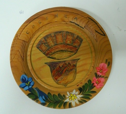 QUADRETTO PIATTO SOUVENIR CALABRIA IN LEGNO VARI MODELLI VINTAGE CU118 - Picture 2 of 4