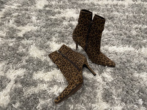 stuart weitzman leopard booties