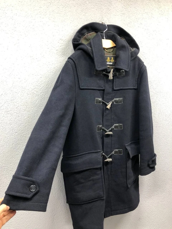 Barbour mens long wool coat 50 / Medium - Image 3 of 4
