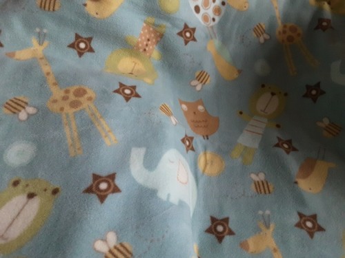 Handmade Big Animals Tied Fleece Blanket 60 L X 36 W Multicolor - Picture 3 of 5