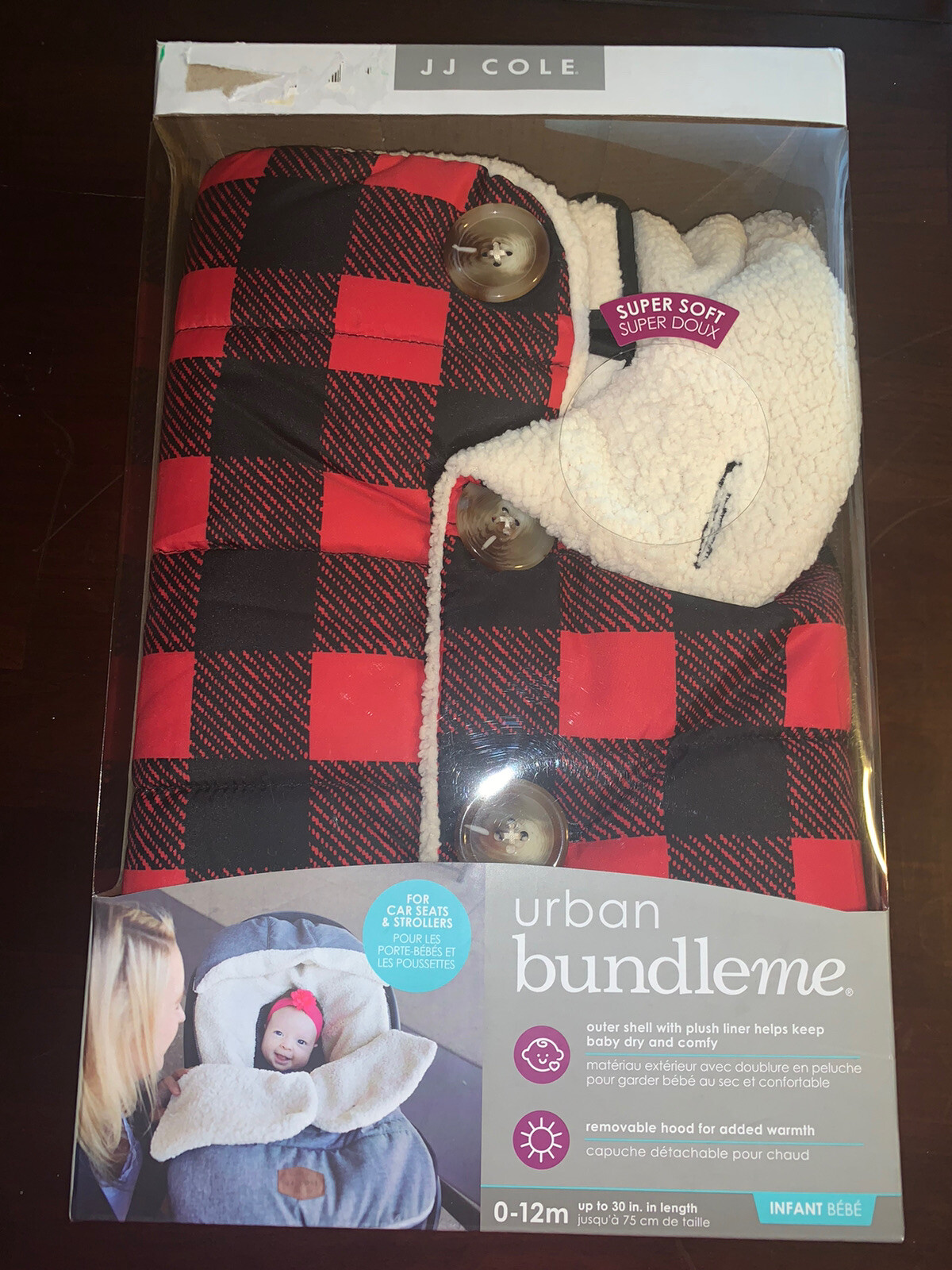 New Urban Bundleme For Car Seats Strollers Buffalo Plaid Infant J J Cole Ebay
