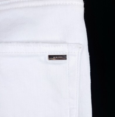 パンツ amiri mx1 jeans white 31 Amiri MX1 Jeans 31 IT 47 S Mens White Skinny Stretch