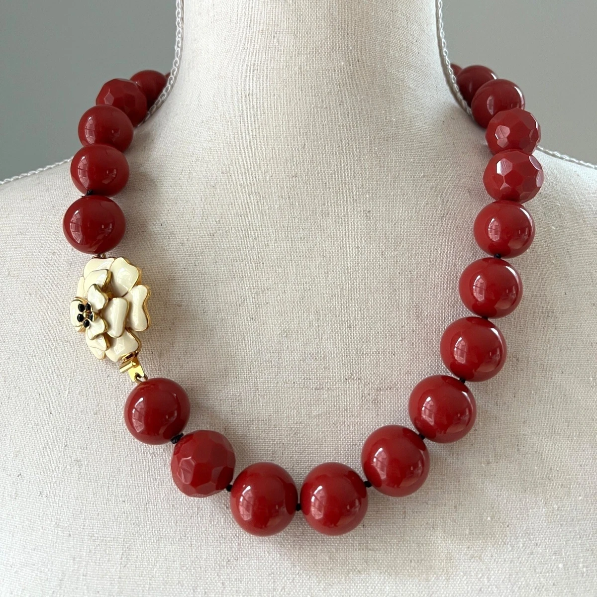 Chunky 2024 red necklace