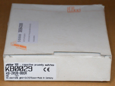 ifm efector 100 KB0029 Kapazitiver Sensor KB-2020-BBOA NEU OVP
