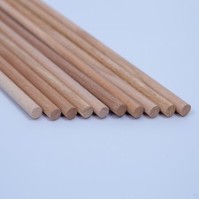 1M Beech Wood Dowels 10mm – Smooth Rod Pegs for DIY Crafts Woodworking Hardwood