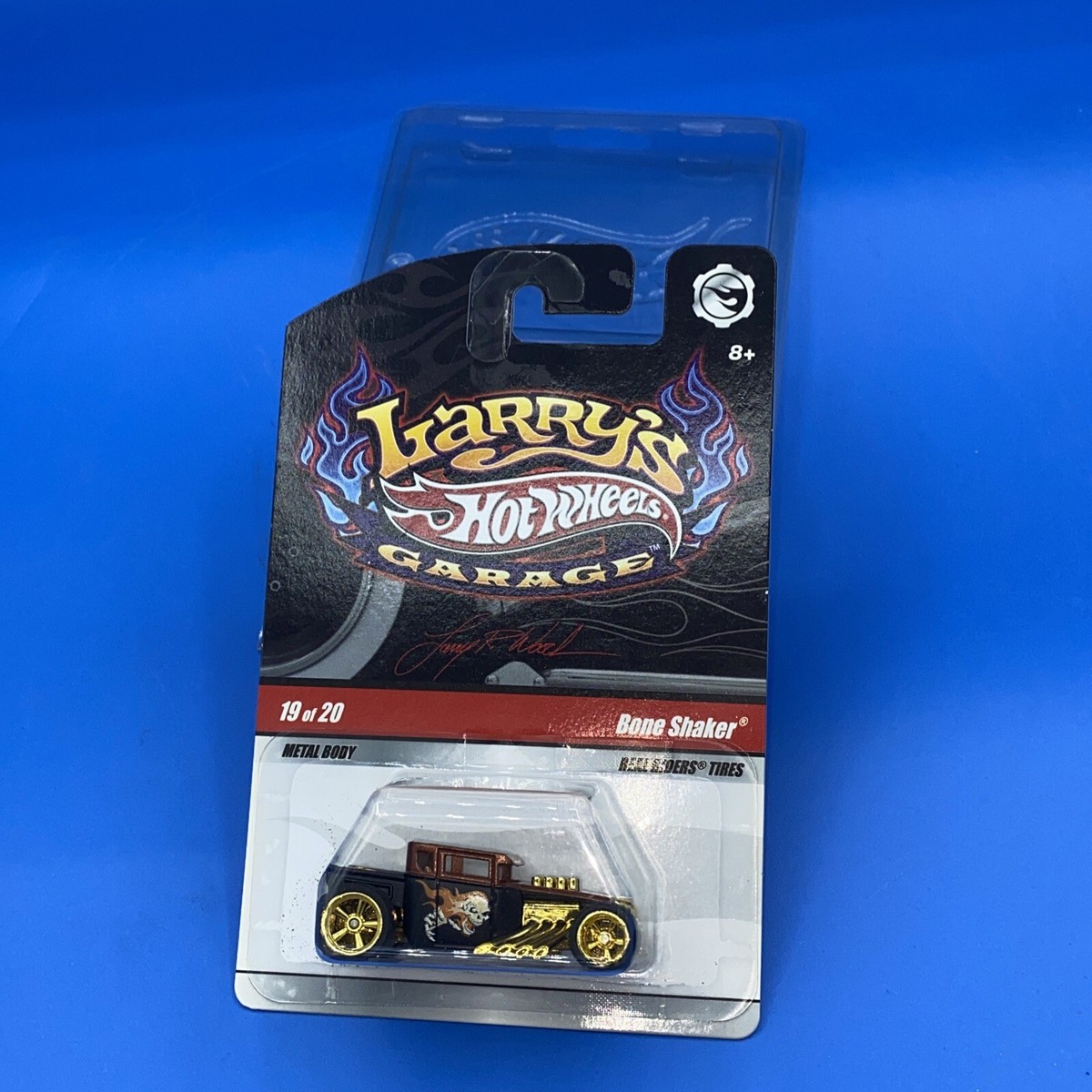 ミニカー BONE SHAKER Larry's GARAGE HOT WHEELS LARRY'S GARAGE BONE SHAKER 19/20 FLAT BLACK