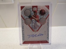 2019 Rookie Cornerstones Auto and Relic Baseball Dakota Hudson # 4 Crystal 36/49